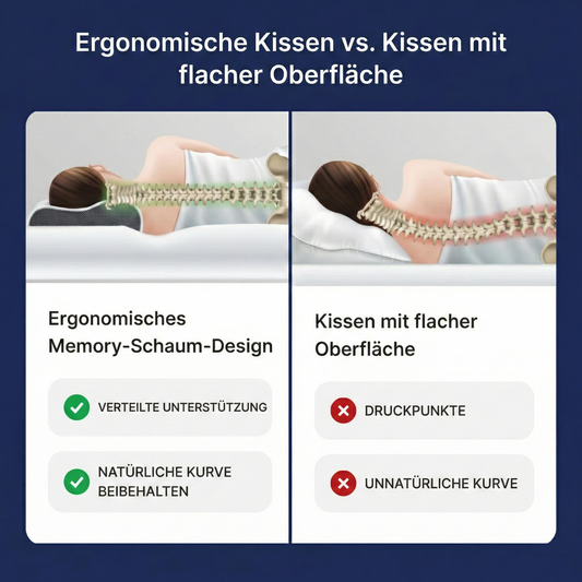 Nackenstützkissen, Premium-Memory-Schaum – Derila Ergo 