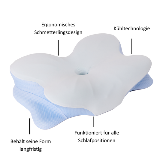 Nackenstützkissen, Premium-Memory-Schaum – Derila Ergo 