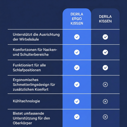 Nackenstützkissen, Premium-Memory-Schaum – Derila Ergo 